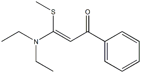 (Z)-3-(Methylthio)-3-(diethylamino)-1-phenyl-2-propen-1-one Structure