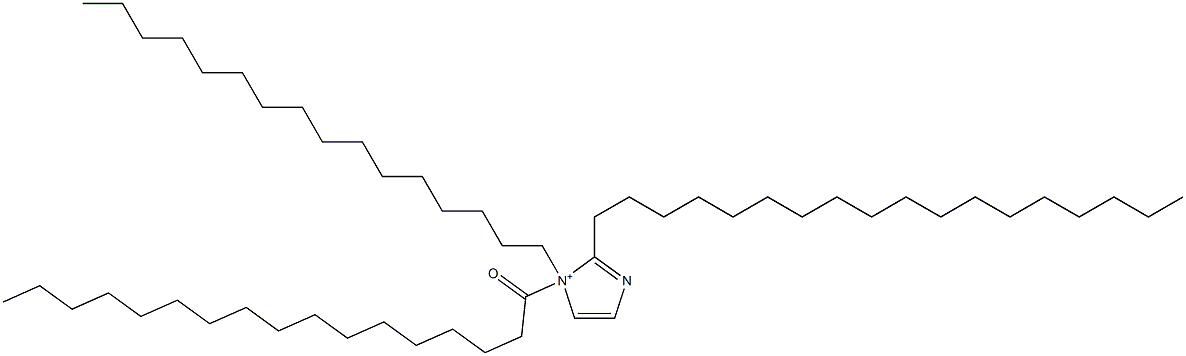 1-Hexadecyl-2-octadecyl-1-heptadecanoyl-1H-imidazol-1-ium Structure