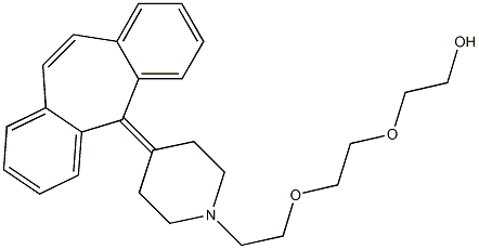 2-[2-[2-[4-(5H-Dibenzo[a,d]cyclohepten-5-ylidene)piperidino]ethoxy]ethoxy]ethanol Struktur