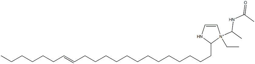 1-[1-(アセチルアミノ)エチル]-1-エチル-2-(14-ヘニコセニル)-4-イミダゾリン-1-イウム 化学構造式