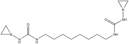 1,1'-オクタメチレンビス[3-(1-アジリジニル)尿素] 化学構造式