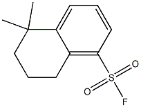 5,6,7,8-Tetrahydro-5,5-dimethylnaphthalene-1-sulfonic acid fluoride Struktur