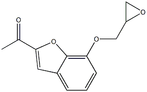 2-Acetyl-7-[(oxiran-2-yl)methoxy]benzofuran Struktur