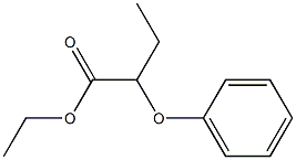 2-フェノキシブタン酸エチル 化学構造式