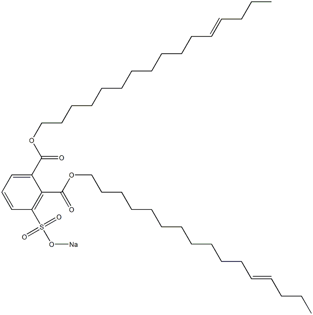 3-(Sodiosulfo)phthalic acid di(12-hexadecenyl) ester