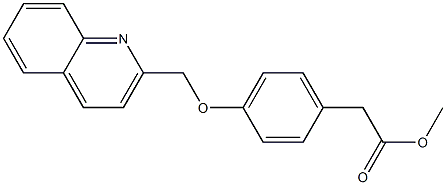 4-(2-Quinolinylmethoxy)benzeneacetic acid methyl ester