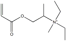 N,N-Diethyl-N-methyl-1-(1-oxo-2-propenyloxy)-2-propanaminium,,结构式