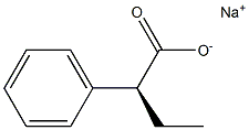 (2S)-2-Phenylbutyric acid sodium salt 结构式