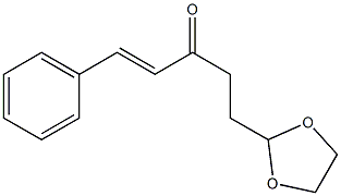 (E)-5-(1,3-Dioxolan-2-yl)-1-phenyl-1-penten-3-one Struktur