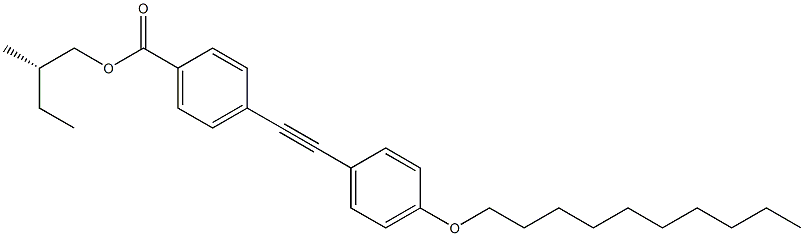 4-[(4-Decyloxyphenyl)ethynyl]benzoic acid (S)-2-methylbutyl ester Struktur