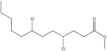 4,7-ジクロロドデカン酸メチル 化学構造式