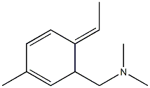 (1E)-4-Methyl-2-[(dimethylamino)methyl]-1-ethylidene-3,5-cyclohexadiene 结构式