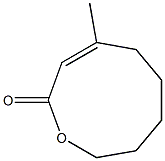 (Z)-4-Methyl-1-oxacyclonona-3-en-2-one Structure