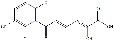 (2Z,4E)-2-Hydroxy-6-(2,3,6-trichlorophenyl)-6-oxo-2,4-hexadienoic acid