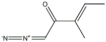 (E)-1-Diazo-3-methyl-3-penten-2-one Structure