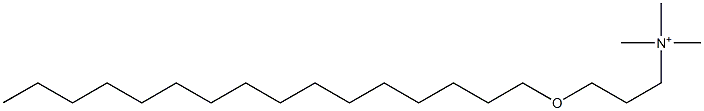 3-Hexadecyloxy-N,N,N-trimethylpropan-1-aminium 结构式