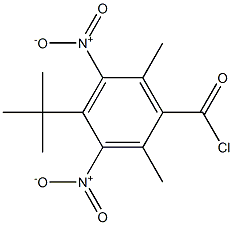 4-tert-Butyl-2,6-dimethyl-3,5-dinitrobenzenecarbonyl chloride