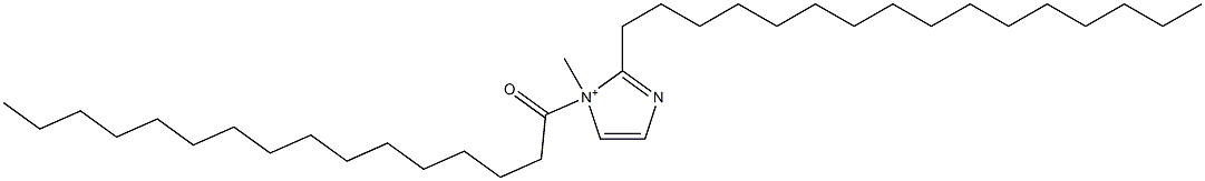 2-Hexadecyl-1-methyl-1-hexadecanoyl-1H-imidazol-1-ium Structure
