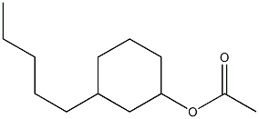Acetic acid 3-pentylcyclohexyl ester Struktur