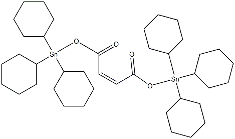 Maleic acid bis(tricyclohexylstannyl) ester Structure