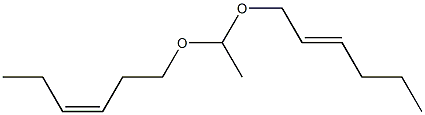 Acetaldehyde [(E)-2-hexenyl][(Z)-3-hexenyl]acetal Structure