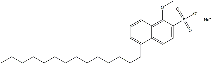 1-Methoxy-5-tetradecyl-2-naphthalenesulfonic acid sodium salt Structure