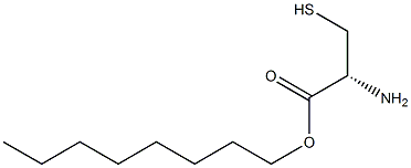 (R)-2-Amino-3-mercaptopropionic acid octyl ester 结构式