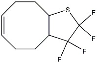 2,3,3a,4,5,8,9,9a-Octahydro-2,2,3,3-tetrafluorocycloocta[b]thiophene Structure
