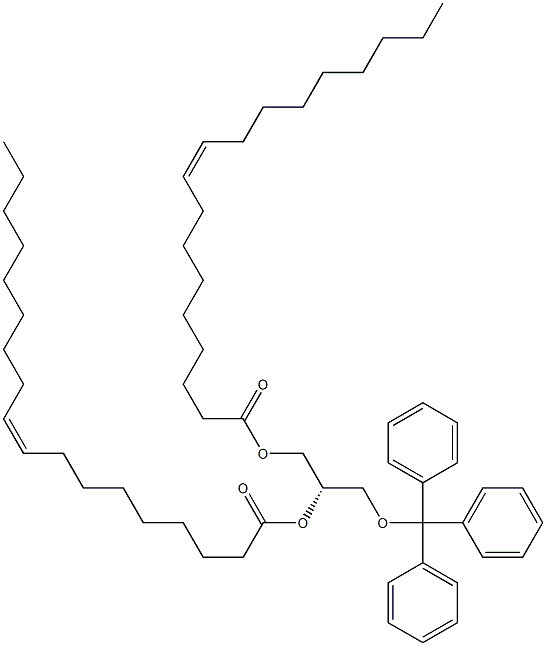 [S,(+)]-1-O,2-O-Dioleoyl-3-O-trityl-L-glycerol 结构式