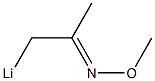 1-Lithio-2-methoxyiminopropane Structure