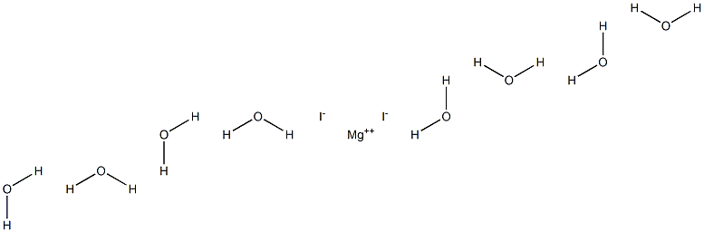 Magnesium iodide octahydrate Struktur