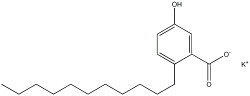 2-Undecyl-5-hydroxybenzoic acid potassium salt Structure