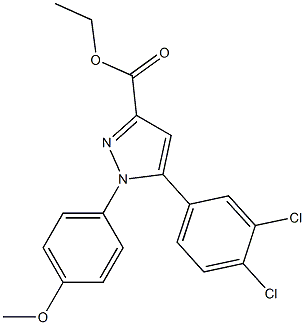 1-(4-Methoxyphenyl)-5-(3-chloro-4-chlorophenyl)-1H-pyrazole-3-carboxylic acid ethyl ester