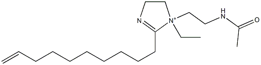1-[2-(Acetylamino)ethyl]-2-(9-decenyl)-1-ethyl-2-imidazoline-1-ium 结构式