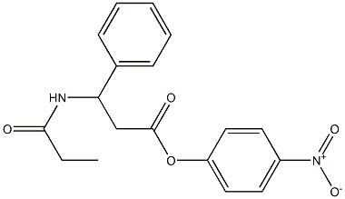 3-Propanoylamino-3-phenylpropionic acid 4-nitrophenyl ester