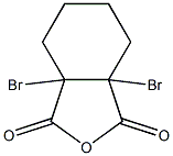 Dibromo-1,2-cyclohexanedicarboxylic acid anhydride Structure