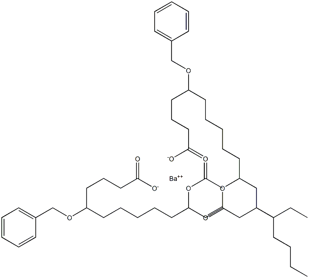 Bis(5-benzyloxy-11-acetyloxystearic acid)barium salt