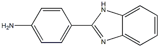 2-(4-アミノフェニル)-1H-ベンゾイミダゾール 化学構造式