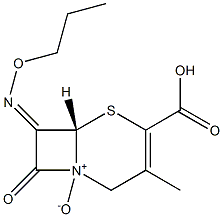 7-[(Z)-Propoxyimino]-3-methyl-4-carboxycepham-3-ene 1-oxide Struktur