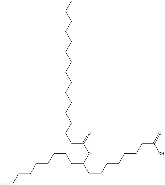 9-Hexadecanoyloxyoctadecanoic acid 结构式