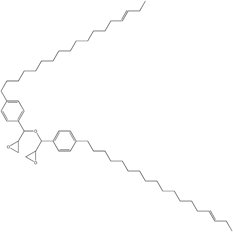4-(15-オクタデセニル)フェニルグリシジルエーテル 化学構造式