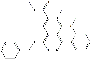 1-(2-Methoxyphenyl)-4-benzylamino-5,7-dimethylphthalazine-6-carboxylic acid ethyl ester