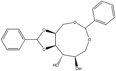 1-O,6-O:4-O,5-O-Dibenzylidene-L-glucitol Struktur