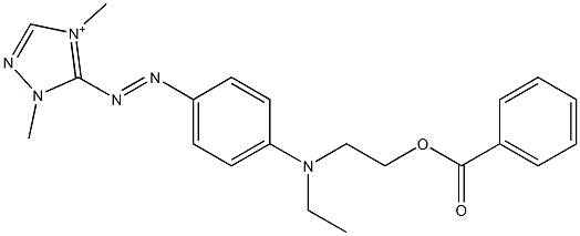 5-[4-[N-(2-Benzoyloxyethyl)ethylamino]phenylazo]-1,4-dimethyl-1H-1,2,4-triazol-4-ium