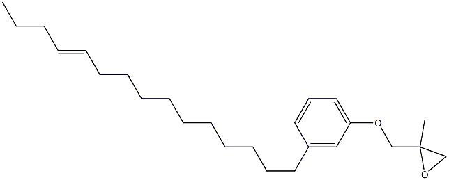 3-(11-Pentadecenyl)phenyl 2-methylglycidyl ether Struktur