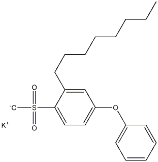 2-Octyl-4-phenoxybenzenesulfonic acid potassium salt Structure