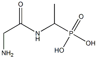 [1-(Glycylamino)ethyl]phosphonic acid 结构式