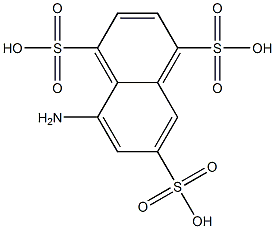 5-Amino-1,4,7-naphthalenetrisulfonic acid Struktur