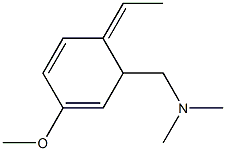 (1Z)-4-Methoxy-2-[(dimethylamino)methyl]-1-ethylidene-3,5-cyclohexadiene Structure