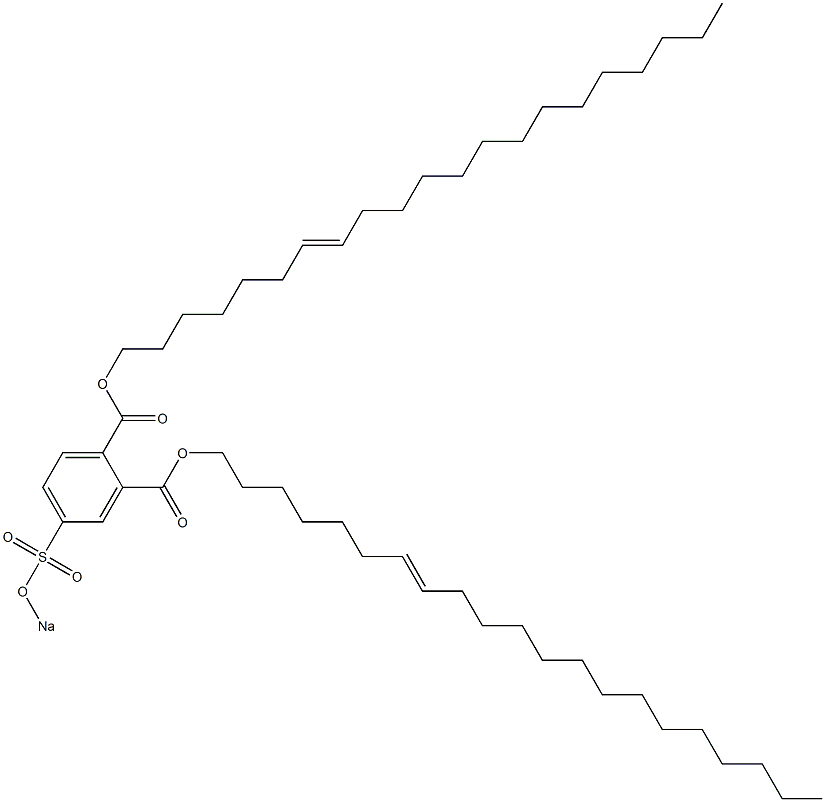 4-(Sodiosulfo)phthalic acid di(7-henicosenyl) ester 结构式